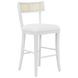 Britta Matte White Lacquer Counter Height Stool