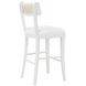 Britta Matte White Lacquer Counter Height Stool