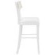 Britta Matte White Lacquer Counter Height Stool