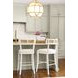 Britta Matte White Lacquer Counter Height Stool