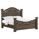 Rosalinda Mahogany King Panel Bed