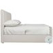 Silhouette Cream Queen Upholstered Panel Bed