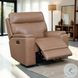 Bryant Tuscan Tan Leather Glider Power Recliner with Power Headrest and USB Charging