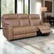 Bryant Tuscan Tan Leather 85" Lay Flat Power Reclining Sofa with Power Headrest and USB Charging