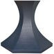 Bryce Navy 60" Round Glass Top Dining Table