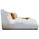 Sofia Blanched Almond Upholstered Queen Panel Bed