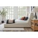 Sofia Blanched Almond Upholstered Queen Panel Bed