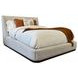 Sofia Blanched Almond Upholstered King Panel Bed