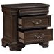 Lyndhurst Walnut and Beige Upholstered Storage Sleigh Bedroom Set