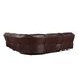 Denver Brown 6 Piece Modular Power Reclining Sectional with USB Charging