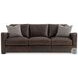 Ventura Brown Leather 86" Sofa