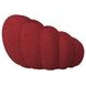 Pumpkin Red Upholstered Swivel Chair and Round Ottoman