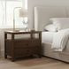 Windsor Dark Brown 2 Drawer Nightstand