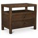 Windsor Dark Brown 2 Drawer Nightstand