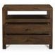 Windsor Dark Brown 2 Drawer Nightstand