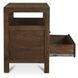 Windsor Dark Brown 2 Drawer Nightstand