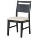 Sable Crest Black Upholstered Dining Chair Set of 2