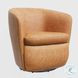 Sienna Vintage Caramel Leather Swivel Club Chair