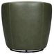 Barolo Lyric Sage Leather Upholstered Swivel Club Chair