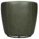 Barolo Lyric Sage Leather Upholstered Swivel Club Chair