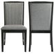 Skyline Gray Upholstered Dining Side Chair Set of 2
