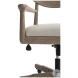 Aventura Beige Leather Office Chair