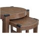 Kaysen Wallaby and Matte Black Round Nesting End Table