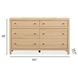 Merrifield Sandstone Beige 6 Drawer Dresser