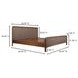 Rye Warm Brown Queen Panel Bed