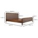 Rye Warm Brown King Panel Bed