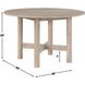 Gabby Light Brown 48" Round Dining Table