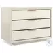 Triple Wrap Almond Milk 3 Drawer Nightstand