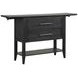 Sable Crest Black Extendable Drop Leaf Server