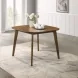 Miller Walnut Square Dining Room Set