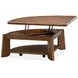 Tanner Tawny Brown Free Form Lift Top Cocktail Table