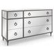 Fontainebleau Sea Smoke Leaf 6 Drawer Dresser