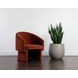 Lauryn Meg Rust Upholstered Lounge Chair