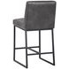 Spyros Overcast Gray Upholstered Counter Height Stool