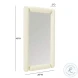 Cozzi Cream Wall Mirror