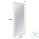 Cozzi Cream Large Floor Mirror
