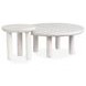 Sunset Cove Moonlight Pearl Round Nesting Cocktail Table