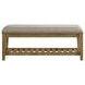 Andover Maple and Gray Upholstered Bed Bench with Storage