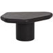 Detti Black Free Form Small Concrete Top Outdoor Cocktail Table
