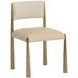 Baymont Napa Beige and Santa Cruz Oatmeal Upholstered Dining Chair Set of 2