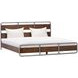 Zest Dark Oak and Gray Queen Platform Bed