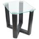 Ironvale Black Truffle Rectangular Glass Top Occassional Table Set