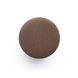 Dex Brown Performance Vegan Mohair Upholstered Round Ottoman