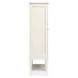 Silverwillow Egg Shell White 2 Glass Door Display Cabinet with LED Light