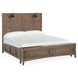 Bay Creek Toasted Nutmeg King Storage Panel Bed with LED