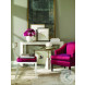 Chicago Off White And Antique Brass Chairside Table
